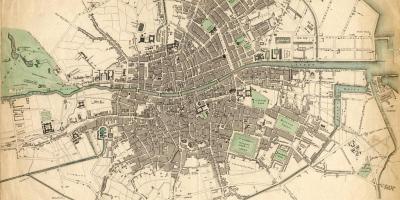 Zemljevid Dublinu leta 1916