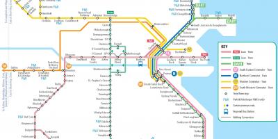Zemljevid Dublin podzemne železnice