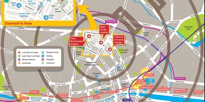 Mater bolnišnici Dublin zemljevid