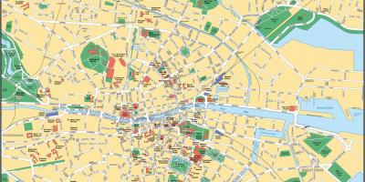 Dublin center zemljevid